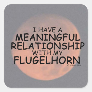 betekenisvolle Relatie Flugelhorn Square Sticker