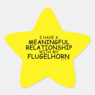 betekenisvolle Relatie Flugelhorn Star-Sticker Ster Sticker