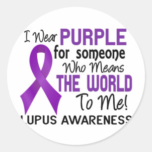 Betekent de wereld voor mij 2 Lupus Ronde Sticker