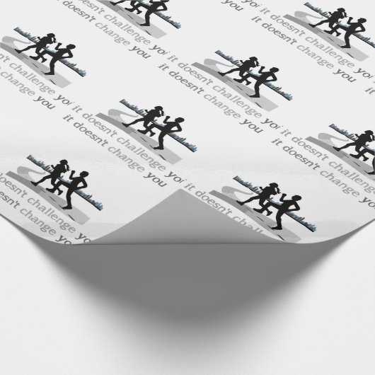 Betekent niet dat het Inspirerend niet verandert Cadeaupapier (Hoek)