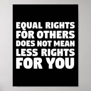 Betekent niet minder rechten voor je protest tegen poster