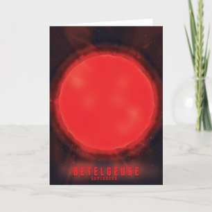 Betelgeuse supernova Space Art Feestdagen Kaart