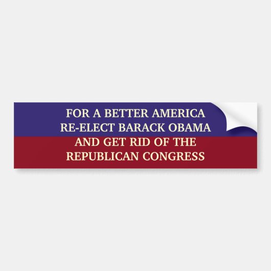 BETER AMERIKA BUMPERSTICKER (Voorkant)