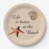 Beter bij het strand Paper Bord (Voorkant)