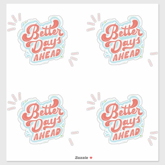 Beter Dagen Sticker (Vel)