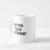 Beter dan gisteren koffiemok (Voorkant links)