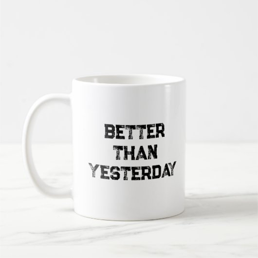 Beter dan gisteren koffiemok (Links)