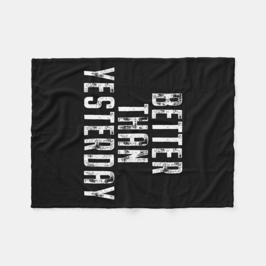 Beter dan gisteren trainingscursus die past bij fleece deken (Voorkant (Horizontaal))