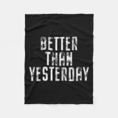 Beter dan gisteren trainingscursus die past bij fleece deken (Voorkant)