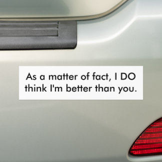 Beter dan jij bumpersticker