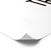 Beter dan latte dan nooit grappige koffiebonen poster (Hoek)