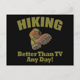 Beter dan tv - wandelend briefkaart