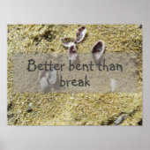 Beter gebogen dan het poster van het gezegde doorb (Voorkant)