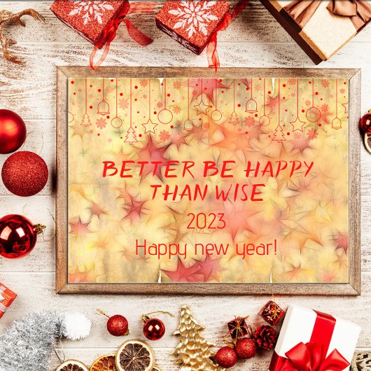 Beter gelukkig zijn dan verstandig poster van het 