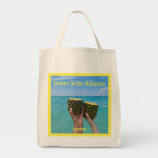 Beter in de Bahama's, jouw naam, ananasslente Tote Bag