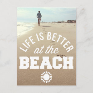Beter in het strand briefkaart