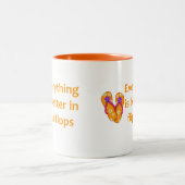 Beter in Teenslippers Tweekleurige Koffiemok (Center)