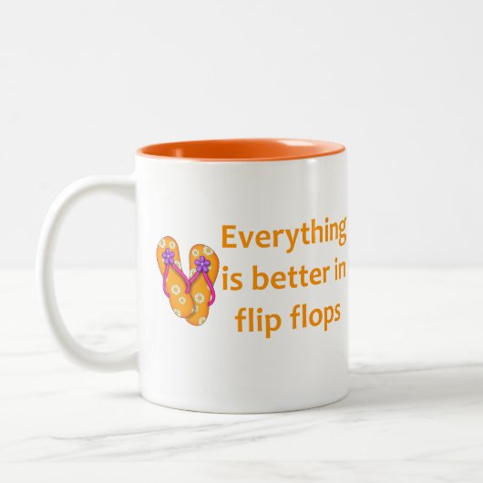 Beter in Teenslippers Tweekleurige Koffiemok (Links)