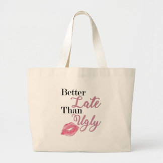Beter laat dan lelijk Luxe Canvas tas