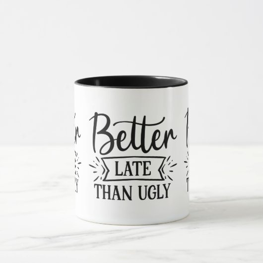 Beter laat dan lelijk mok (Midden)