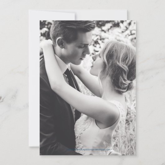 Beter laat dan nooit brute trouwpartij op wit kaart (Achterkant)