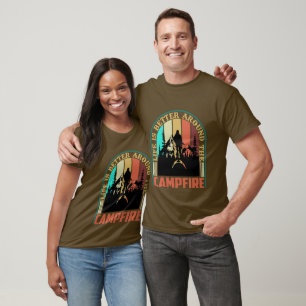 Beter leven kampvuur woordkunst t-shirt