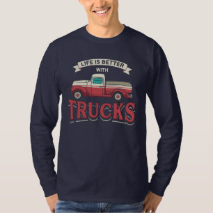 Beter leven met vrachtwagens grappige trucker t-shirt