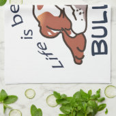 Beter met Bulldog Theedoek (Gevouwen)