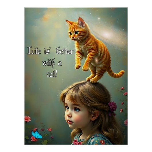 Beter met een kat perfect poster (Voorkant)