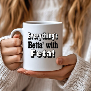 Beter met feta koffiemok