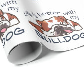 Beter met mijn Bulldog Cadeaupapier (Rol Hoek)