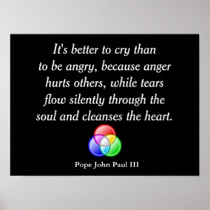 Beter om te huilen. Kunstposter Poster