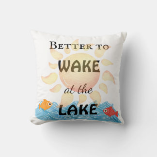 Beter om wakker te worden bij het meer kussen