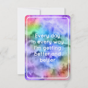 Beter Regenboog Aquarel Affirmatiekaart Kaart