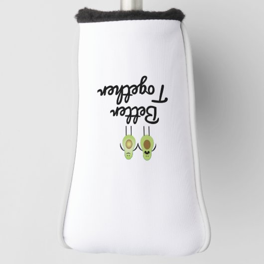 Beter samen Avocado-paar Golfheadcover (Draai 90)