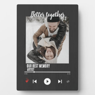 Beter samen: Custom Music Song & Koppel Foto Fotoplaat