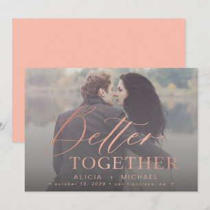 Beter samen de foto van de manuscriptbruiloft spar save the date
