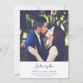 Beter samen foto bruiloft save the date (Voorkant)