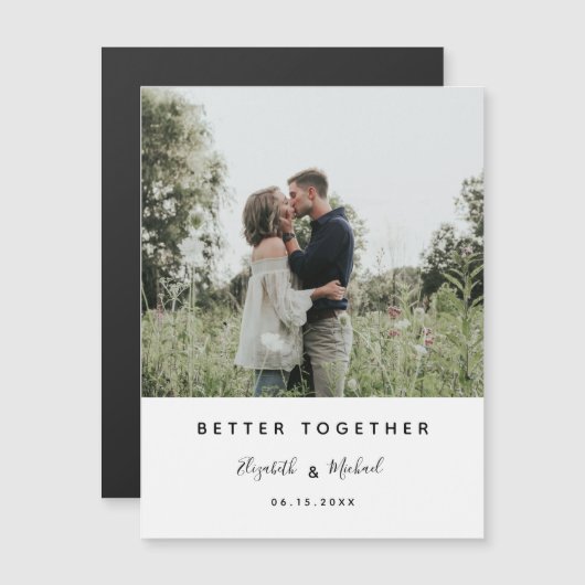 Beter samen Foto modern Elegant Eenvoudig script (Voorkant / Achterkant)