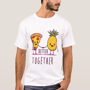 Beter samen Grappige Ananas Pizza Liefde is Liefde T-shirt