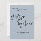 Beter samen het Stusty Blauw van het Manuscript sp Save The Date (Voorkant)