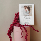 Beter samen Modern 4 foto QR code Verloving Kaart