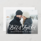 Beter samen Modern Save the Date Briefkaart (Voorkant / Achterkant)