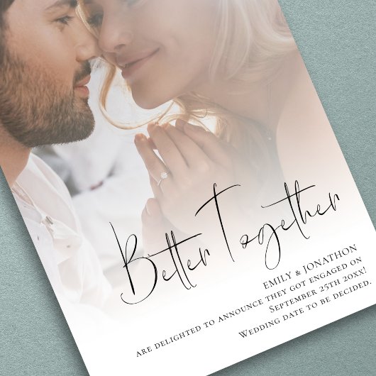 Beter samen Script Photo Overlay Verloving Aankondiging
