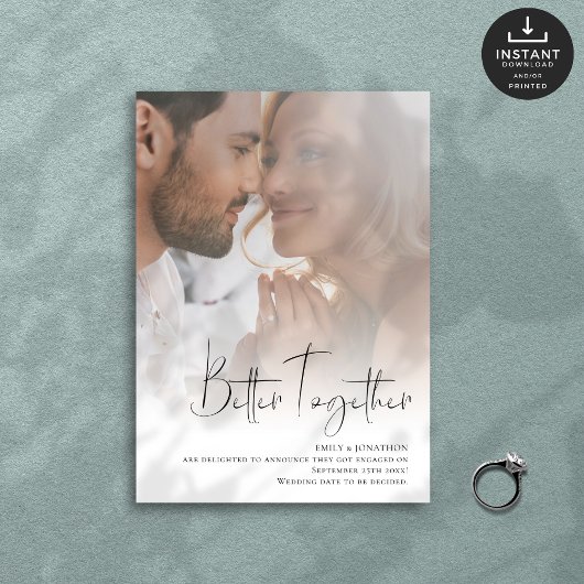 Beter samen Script Photo Overlay Verloving Aankondiging