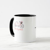 Beter Samen Tandem Fiets Samen Modern Ontwerp Mok (Voorkant links)