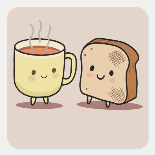 Beter samen vierkante sticker (Voorkant)