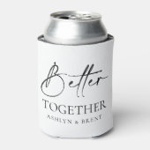 Beter samen Witte Bruiloft Koelbox/Koozie Blikjeskoeler (Blikje Voorkant)