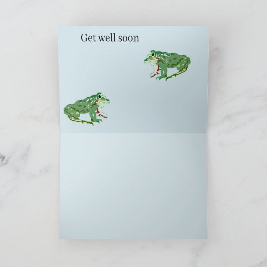 Beter Wensen Verjaardagskaart : Kikker in je Keel Kaart (Binnen)