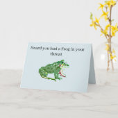 Beter Wensen Verjaardagskaart : Kikker in je Keel Kaart (Gele Bloem)